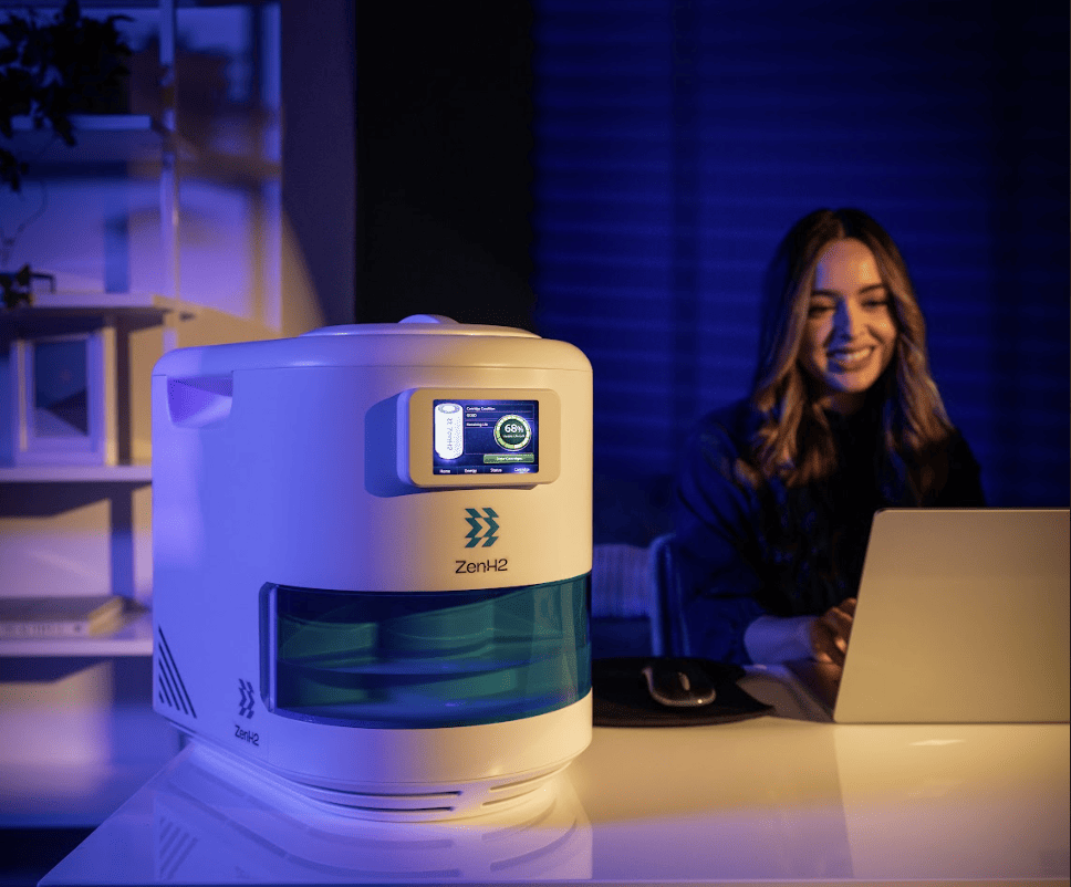 The ZENH2 portable generator shown from another angle